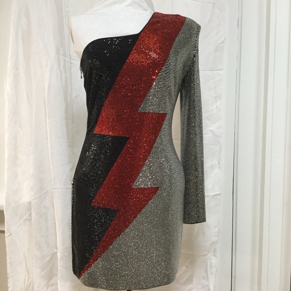 Balmain Crystal Embellished Mini Dress EU 38